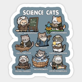 Science Cats Sticker